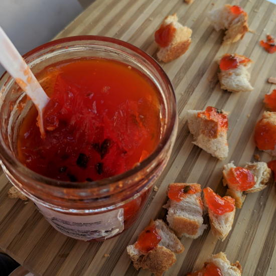 Coldwater Canyon Provisions - Sweet Red Pepper Jelly samples (Foodzooka)