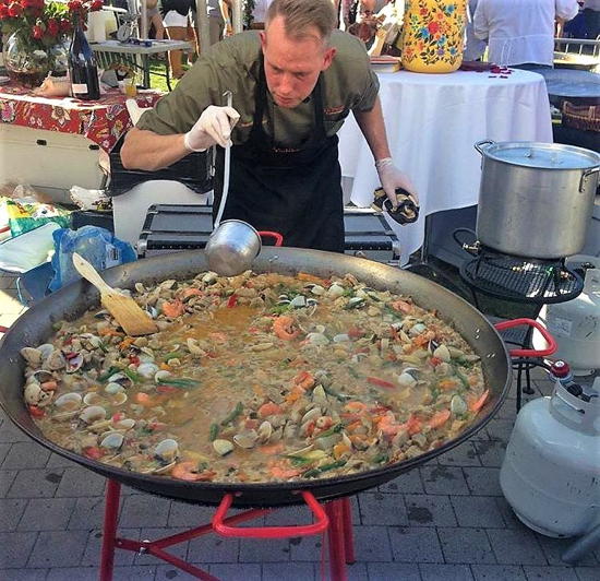 Got Paella-L.A. Paella Catering (courtesy) - Owner Ben Schuster at the Paella Wine Festival